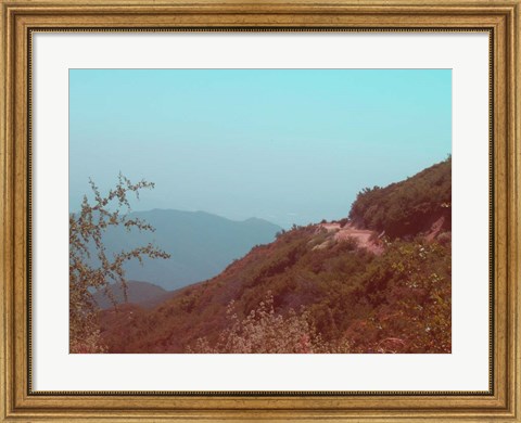 Framed Southern California Mountains Print