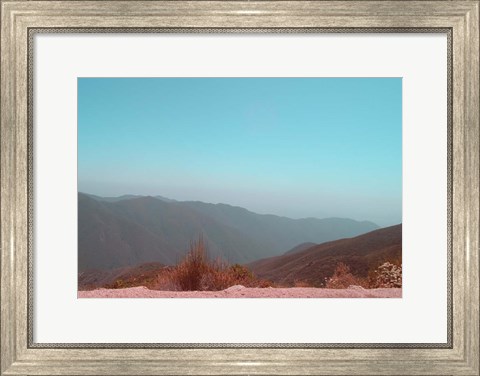 Framed Southern California Mountains 1 Print