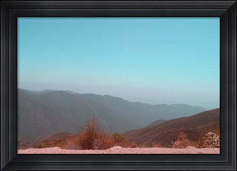 Framed Southern California Mountains 1 Print