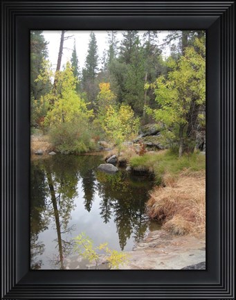 Framed Lake In Sierras Print
