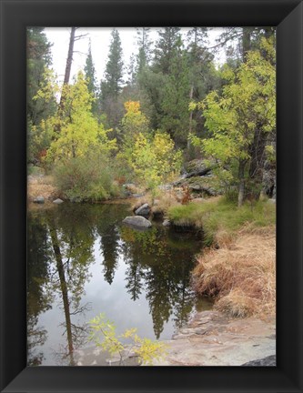 Framed Lake In Sierras Print