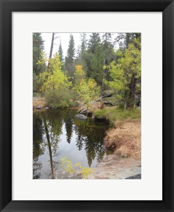 Framed Lake In Sierras Print