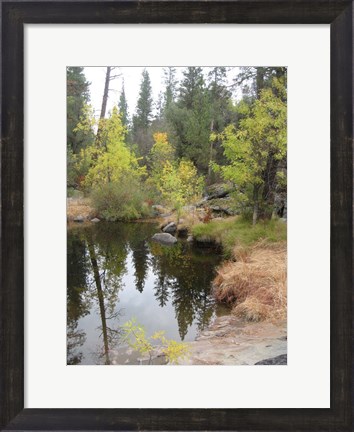 Framed Lake In Sierras Print