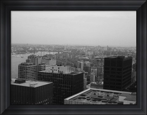Framed NYC From The Top 2 Print