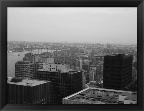 Framed NYC From The Top 2 Print