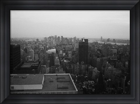 Framed NYC From The Top 5 Print
