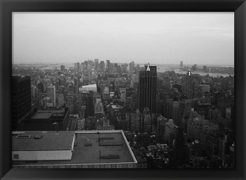 Framed NYC From The Top 5 Print