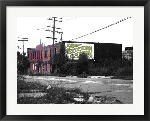 Framed Detroit Soup Kitchen Print