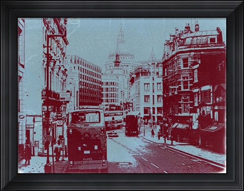 Framed London Fleet Street Print