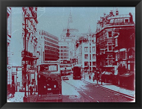 Framed London Fleet Street Print