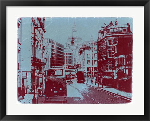 Framed London Fleet Street Print