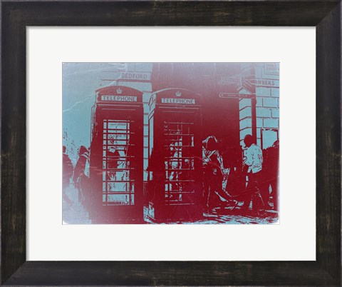 Framed London Telephone Booth Print