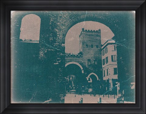 Framed Old Milan Print