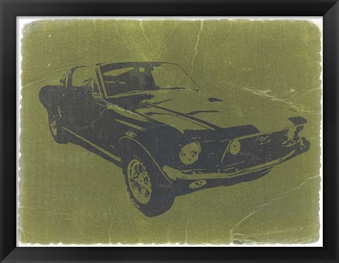 Framed 1968 Ford Mustang Print