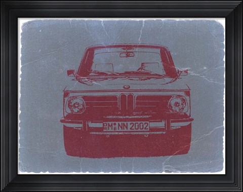 Framed BMW 2002 Front Print