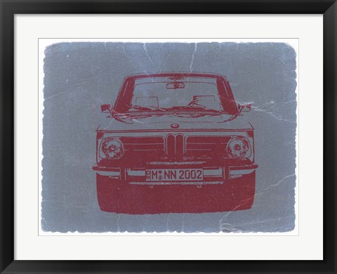 Framed BMW 2002 Front Print