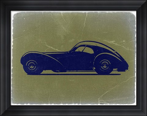 Framed Bugatti 57 S Atlantic Print