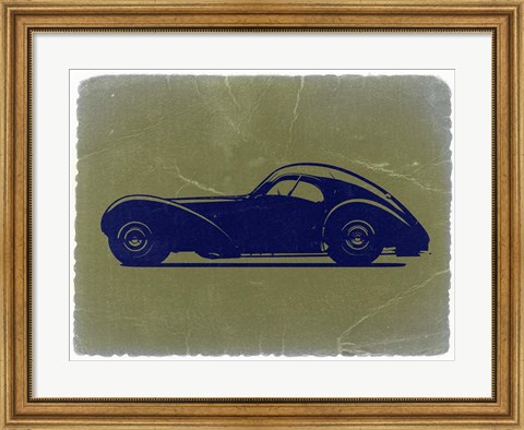 Framed Bugatti 57 S Atlantic Print