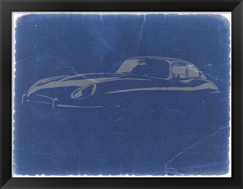 Framed Jaguar E Type Print