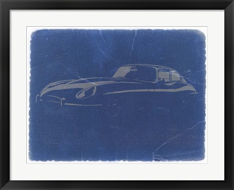 Framed Jaguar E Type Print