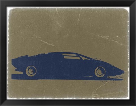 Framed Lamborghini Countach Print