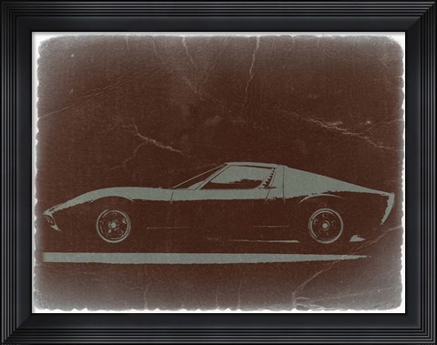 Framed Lamborghini Miura Print