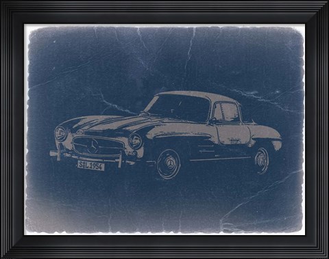 Framed Mercedes Benz 300 Sl Print