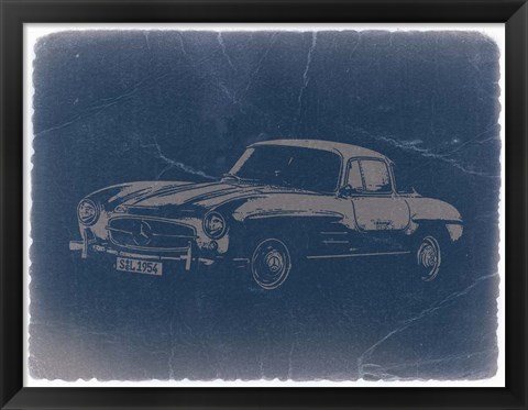 Framed Mercedes Benz 300 Sl Print