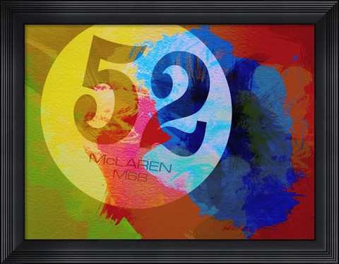 Framed Mclaren Watercolor Print
