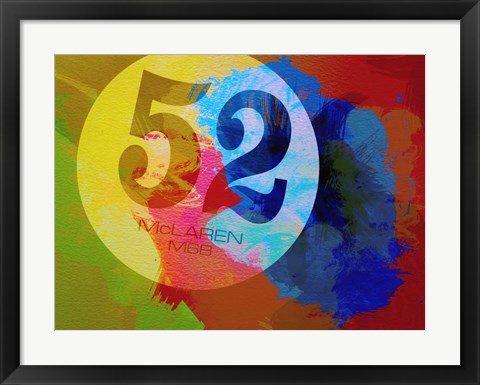 Framed Mclaren Watercolor Print