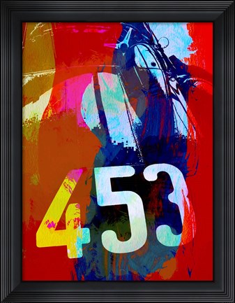 Framed Jaguar E Type Watercolor Print