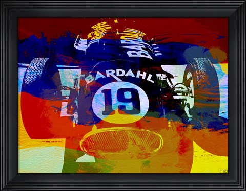 Framed In Between The Races Watercolor Print