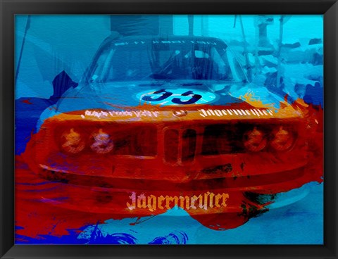 Framed BMW Jagermeister Print