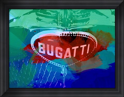 Framed Bugatti Grill Print
