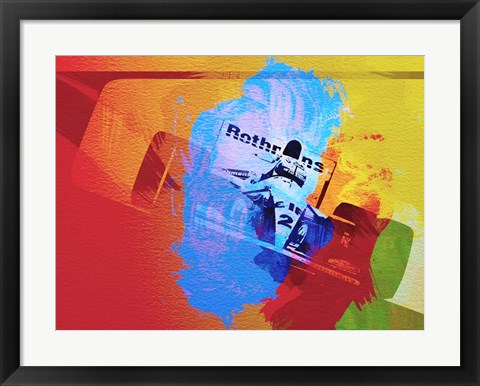 Framed F1 Racing Print