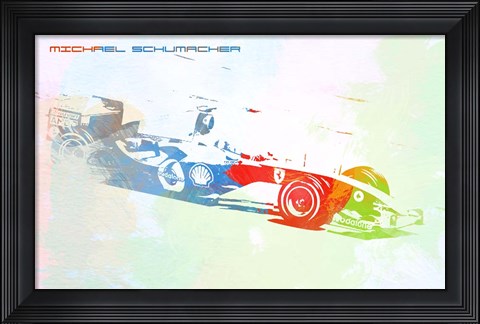 Framed Michael Schumacher Print