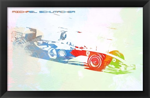 Framed Michael Schumacher Print