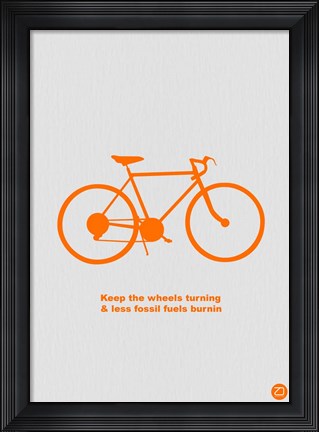 Framed Keep The Wheels Turning Print
