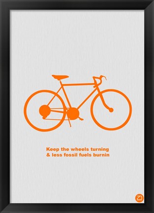 Framed Keep The Wheels Turning Print