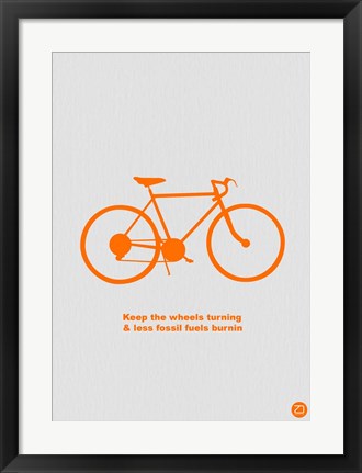 Framed Keep The Wheels Turning Print