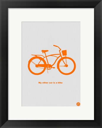Framed My Other Car Is A Bike Print