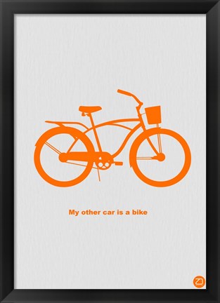 Framed My Other Car Is A Bike Print