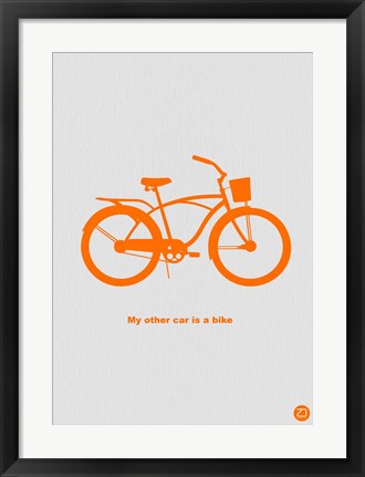 Framed My Other Car Is A Bike Print