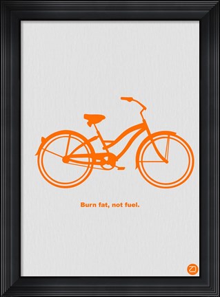 Framed Burn Fat Not Fuel Print