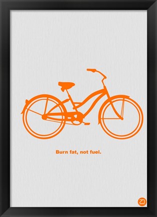 Framed Burn Fat Not Fuel Print