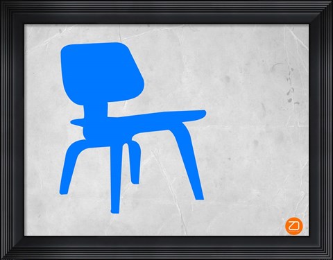 Framed Eames Blue Chair Print