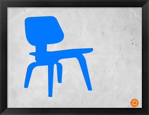 Framed Eames Blue Chair Print