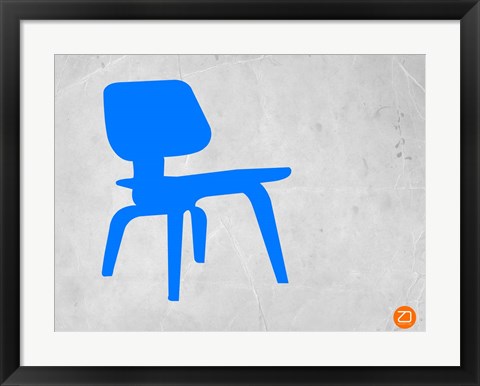 Framed Eames Blue Chair Print