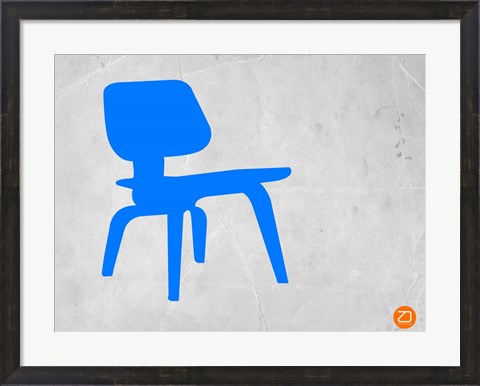 Framed Eames Blue Chair Print