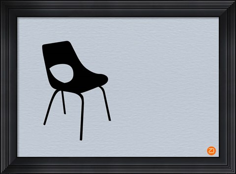 Framed Black Chair Print